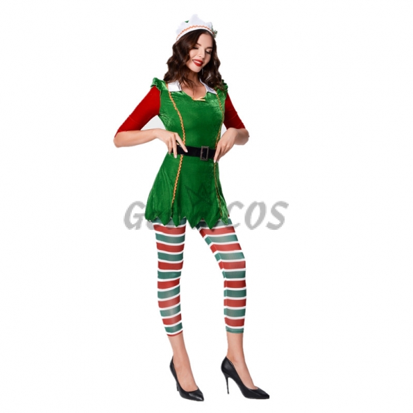 Christmas Costumes Green Long Sleeve Clothes