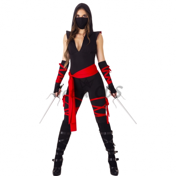 Japanese Bushido Ninja Masked Warrior Ninja Women Costume