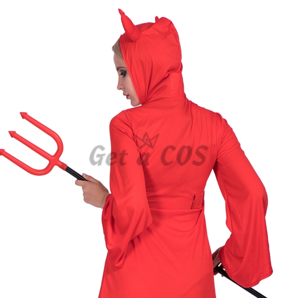 Women Halloween Costumes Flame Demon Dress