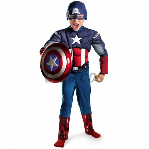 Captain America Costume Kids Cos