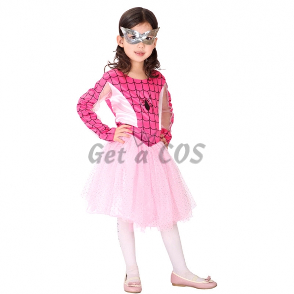 Spiderman Costume Kids Pink Dress