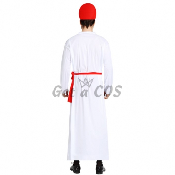 Priest Costumes Red Cross Printing