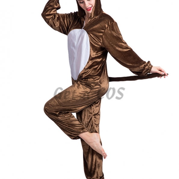 Women Halloween Costumes Monkey Pajamas Jumpsuit
