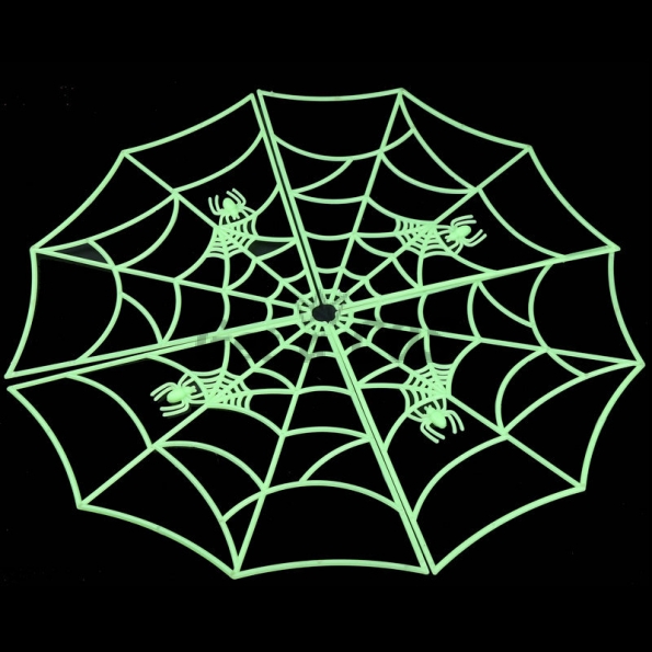 Halloween Decorations Plastic Luminous Spider Web