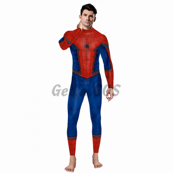 Men Halloween Costumes Expedition Spiderman Pattern