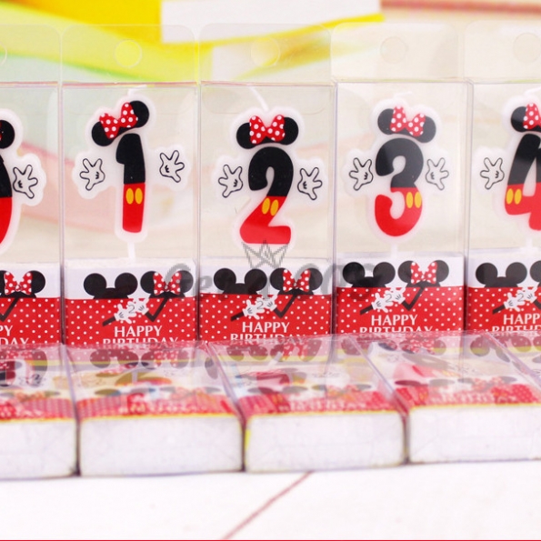 Birthdays Decoration Mickey Mouse Shape Candle