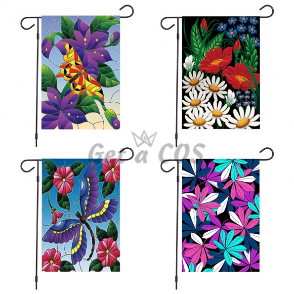 Garden Flags Spring Flowers Double-Sided Printing