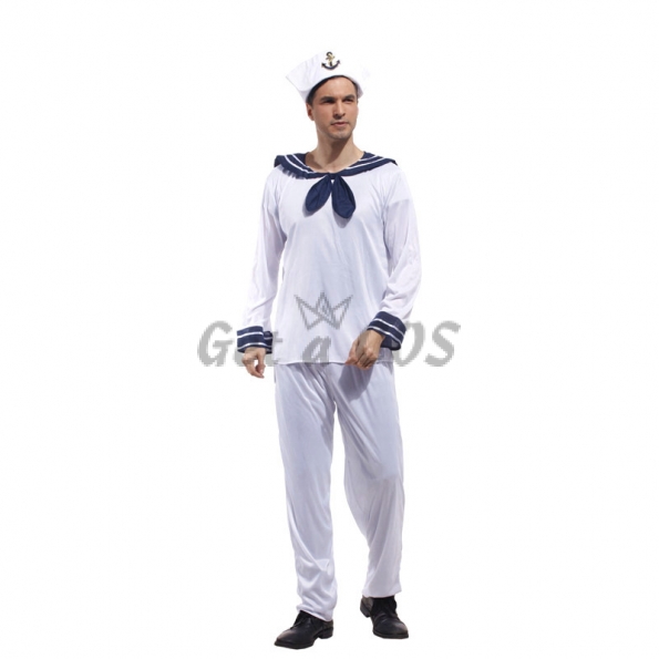Men's Sailor Costume White Uniform