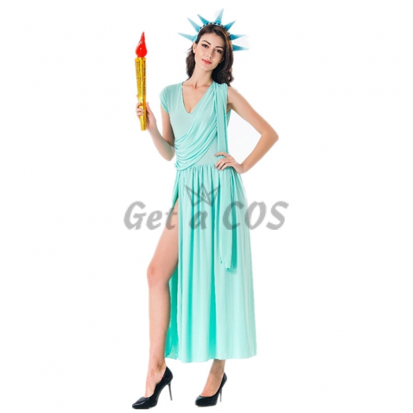Women Halloween Costumes Athena Goddess Dress