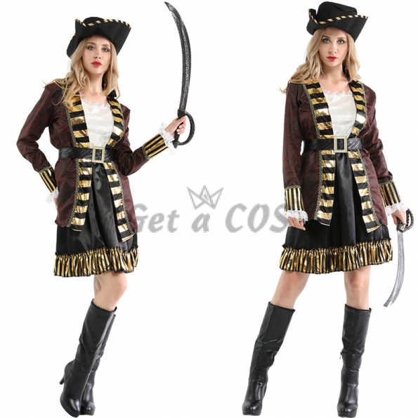Captain Hook Costume Women's Elegant Dress