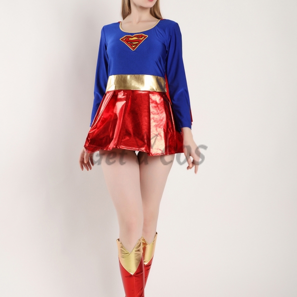 Women Halloween Costumes Superman American Cartoon Clothes