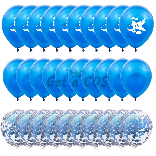 Birthday Balloons Cartoon Airplane