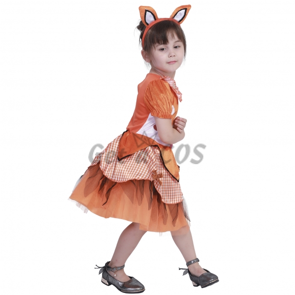 Kids Halloween Costumes Cute Little Fox Dress