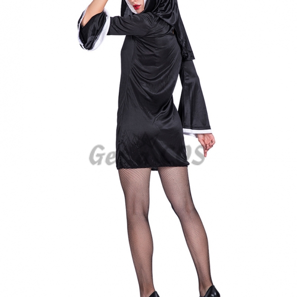 Women Halloween Costumes Naughty Nun Outfit