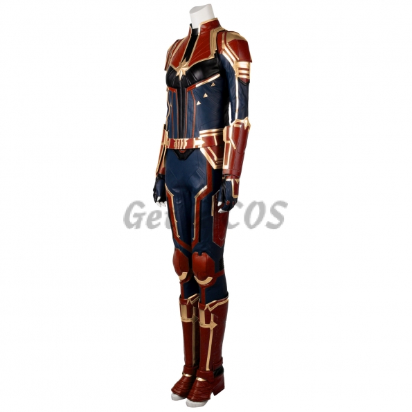 Captain Marvel Costumes Leather Cosplay Suit - Customized
