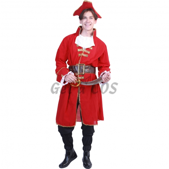 Men Halloween Costumes Pirate Robe Clothes