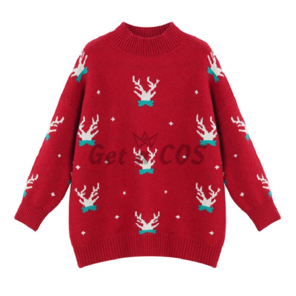 Christmas Sweater Antlers Pattern