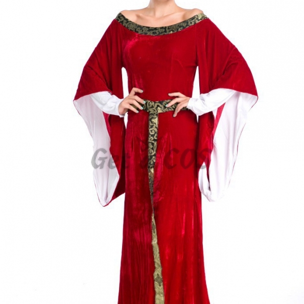 Women Halloween Costumes Retro Luxury Palace Dress