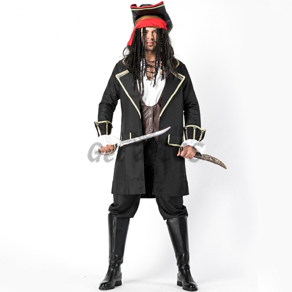 Men Halloween Pirate Costumes Same Style As Captain JACK
