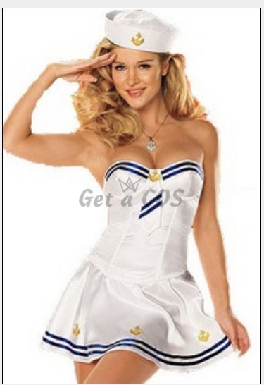 Sexy Halloween Costumes Sailor Maid Uniform