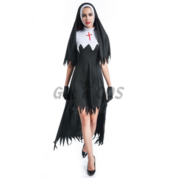 Halloween Costume Vampire Nun Devil Clothes