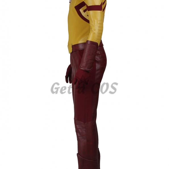 Movie Character Costumes The Flash Boy Wally West - Customized
