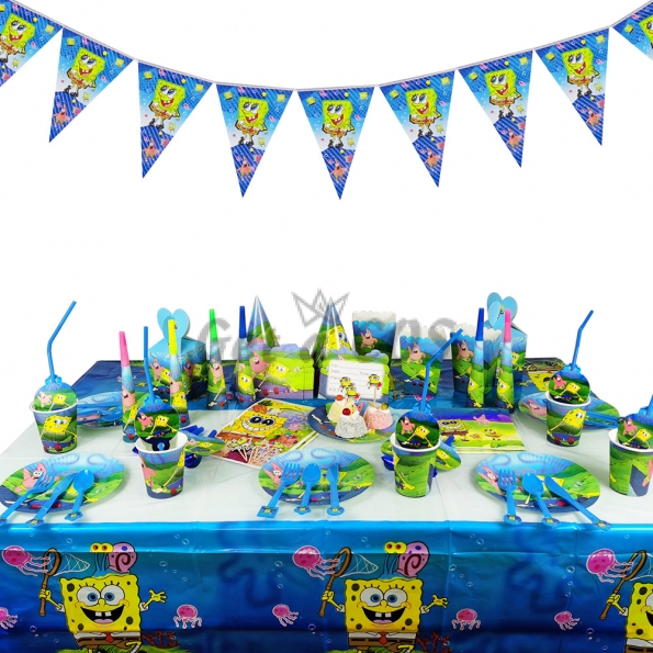 SpongeBob Birthday Party Tableware Kit