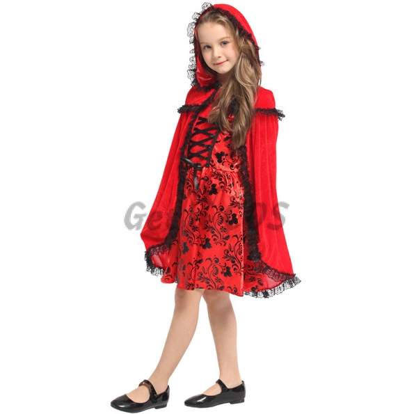 Little Red Riding Hood Costumes Black Pattern