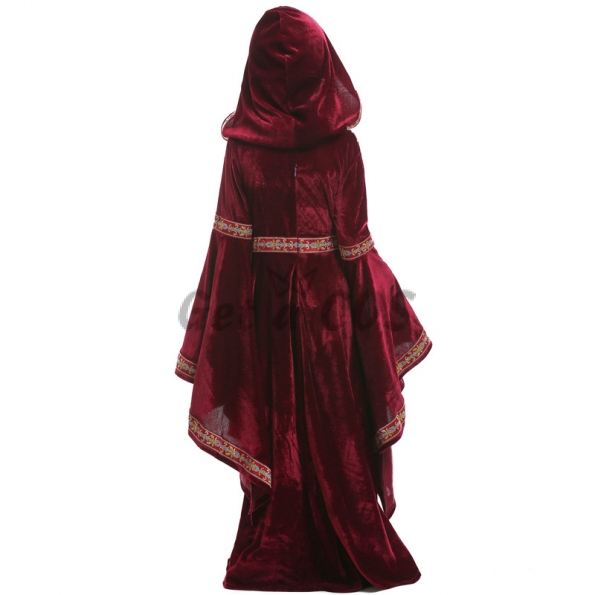 Wine Red Vampire Girl Renaissance Costumes