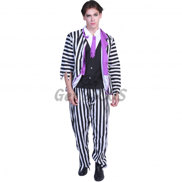 Funny Halloween Costumes Gangster Striped Suit