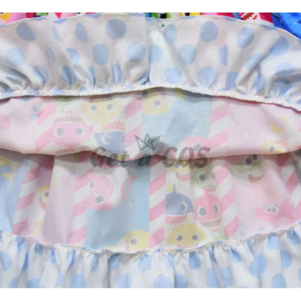 Baby Shark Costume Colorful Pattern