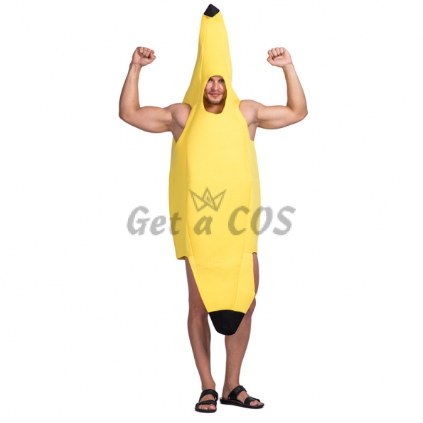 Men Halloween Costumes Banana One Piece