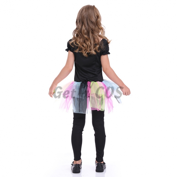 Scary Halloween Costumes For Kids Colorful Skull Jumpsuit