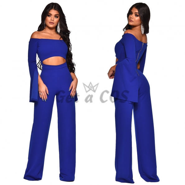 Sexy Halloween Costumes Strapless Wide Leg Jumpsuit