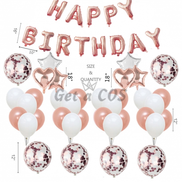 Birthdays Decoration 1st To 5th Balloons
