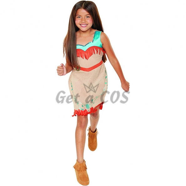 Pocahontas Indian Princess Dress Kids Costume