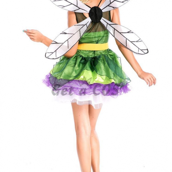Halloween Costume Green Bee Princess Dress