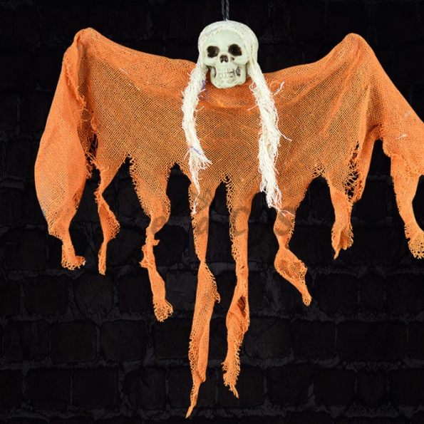 Halloween Decorations Orange Mini Hanging Ghost