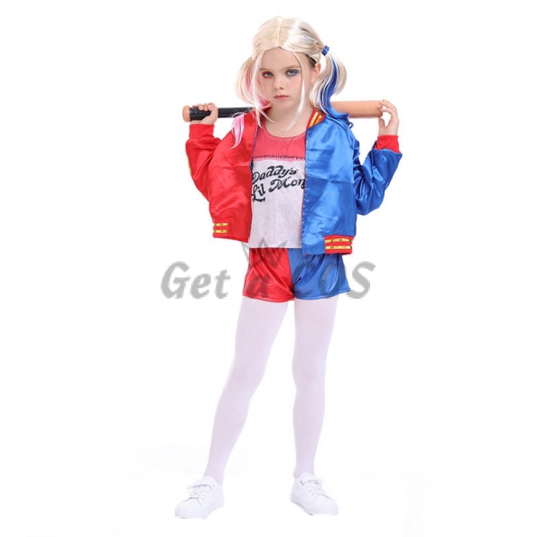 Harley Quinn Costume Kids Suits