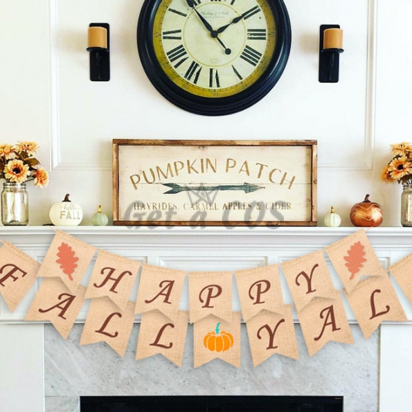 Holiday Decor Autumn Thanksgiving Pull The Flag