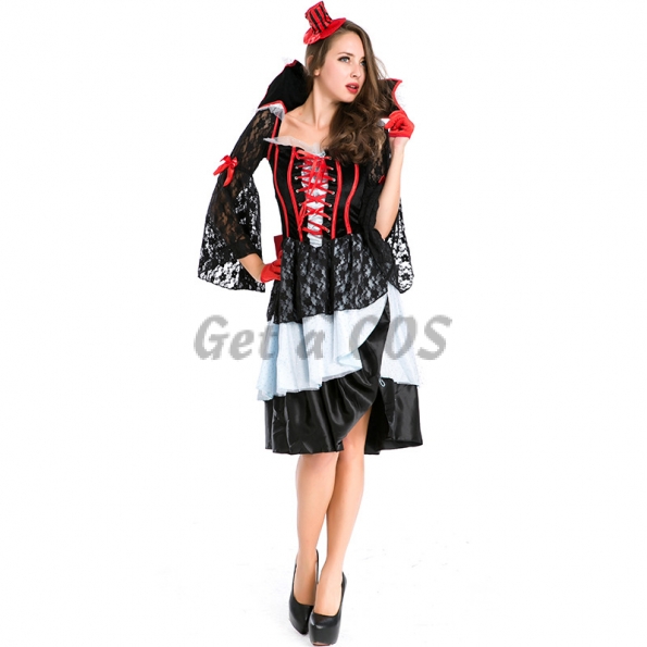 Women Vampire Halloween Costumes Manor Hostess Style