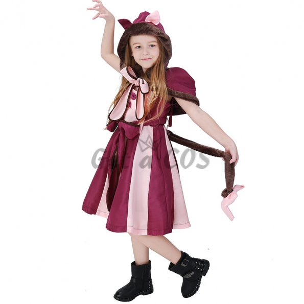 Alice in Wonderland Child Purple Girl Costume