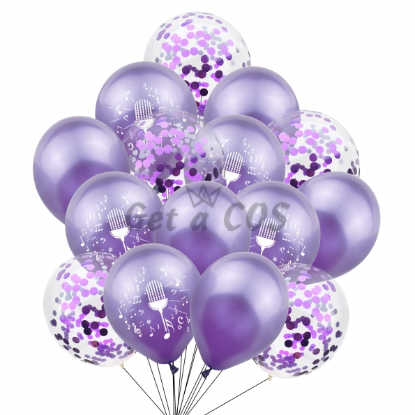 Birthdays Decoration Microphone Sequins Balloon