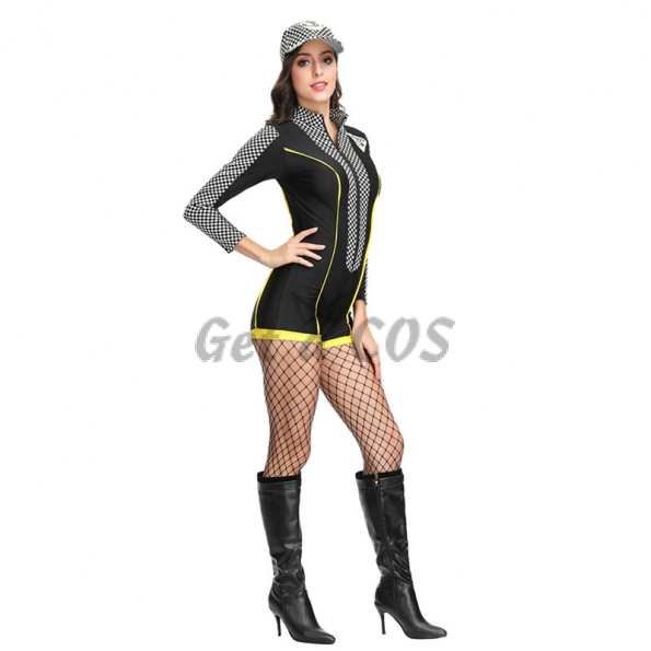 Sexy Halloween Costumes Racer Professional Uniform