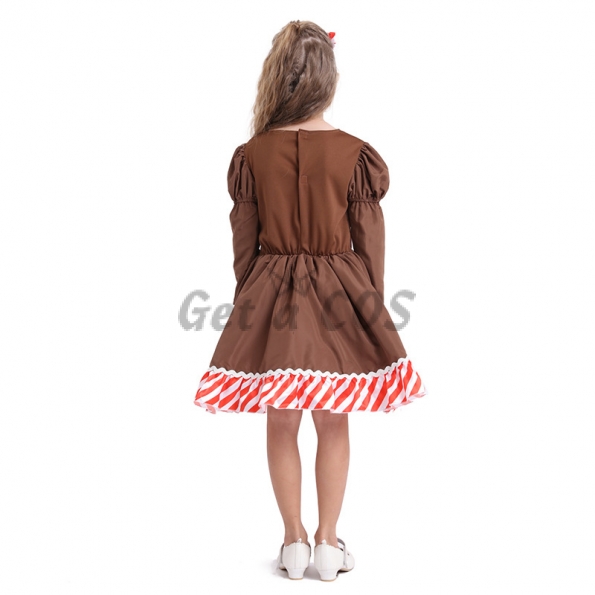 Girl Halloween Costumes Gingerbread Man Skirt