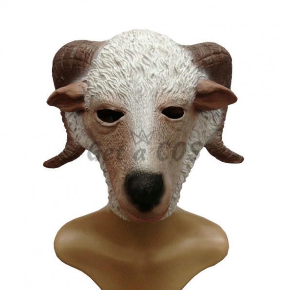 Halloween Decorations Sheep Head Mask