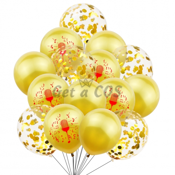 Birthdays Decoration Microphone Sequins Balloon