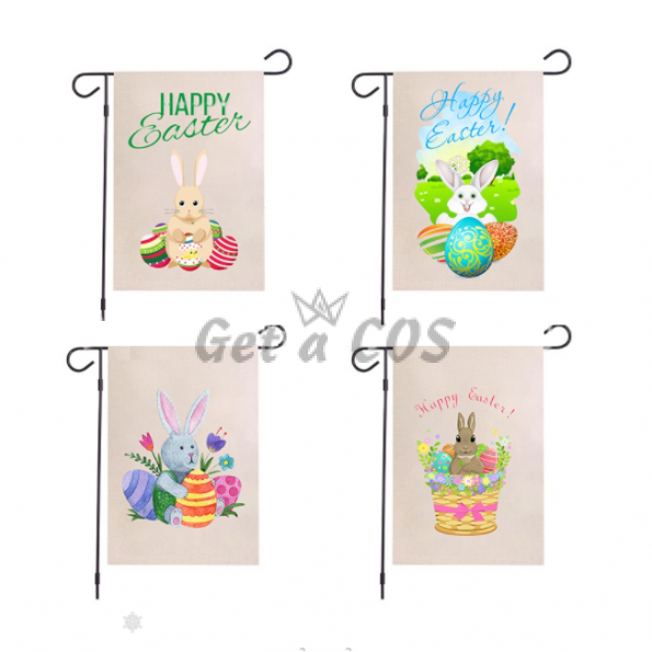 Easter Decorations Rabbit Pattern Style Printing
