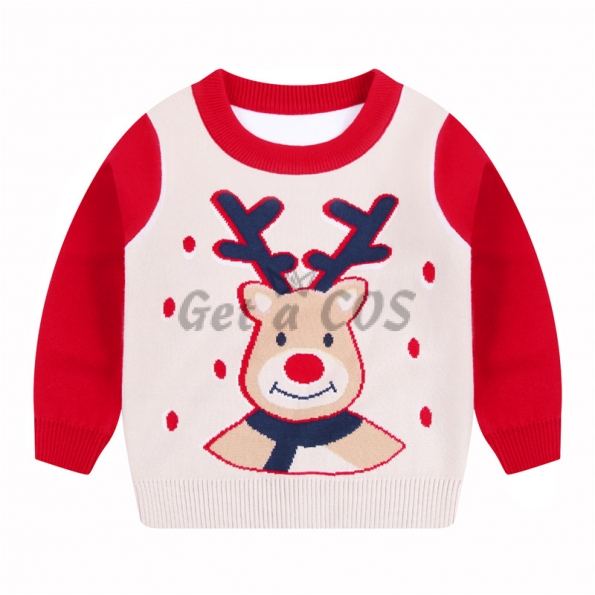 Christmas Sweater Cute Reindeer Pattern