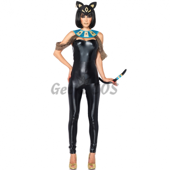 Sexy Halloween Costumes Persian Cat Jumpsuit